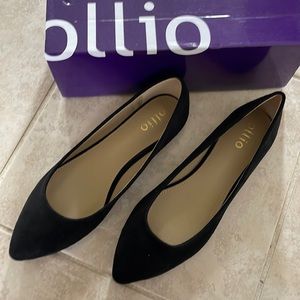 Ollio Women's Ballet Comfort Light Faux Suede Multi Color Shoe Flat